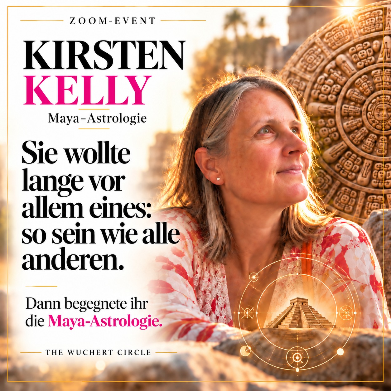 Workbook-Motiv mit Kirsten Kelly zur Maya-Astrologie